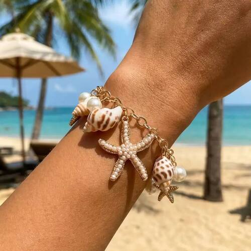 Bohemia Handmade Shell Conch Chain Bracelet for Women Elegan