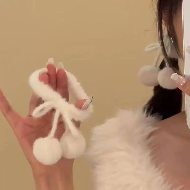 2pcsAutumn and Winter Plush Hairbands, Headbands, Bow Knots,