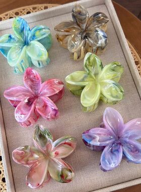 Flower Hair Claw Clip for WomenHair Clips Crab Clamp Barrett