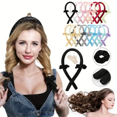 1Set Woman Heatless Curling Rod Heatless Hair Curls Headband