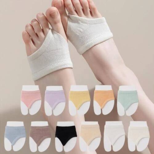 New Casual High Heels Forefoot Pad Socks Solid Color Breatha