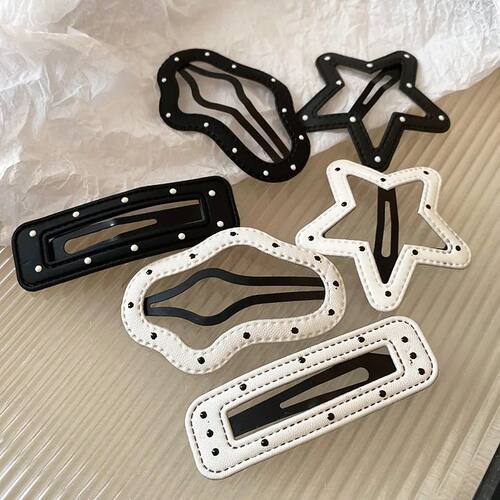 Black White Hollowed Stars Square Cloud Dot Fashion Fringe S