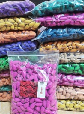 100g about 60pcs Natural Smoke Backflow Incense Cones Sandal