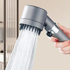 New 3 Modes Shower Head High Pressure Showerhead Portable Fi