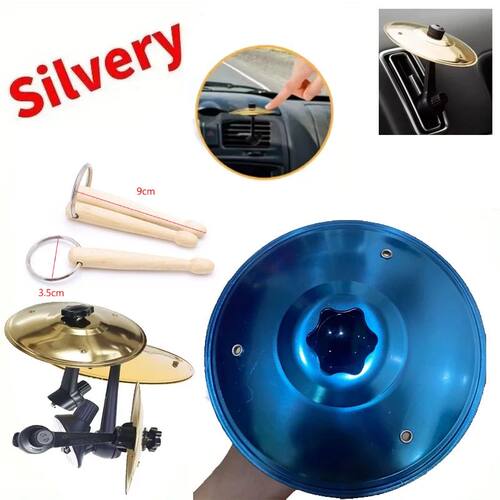 Car Crash Cymbal With Drum Sticks Air Vent Mini Drum Car Han