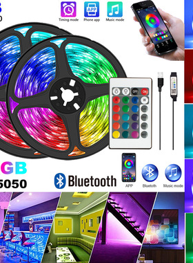 Led Strip Suit 5050rgb Colorful 24-key Remote Control Blueto