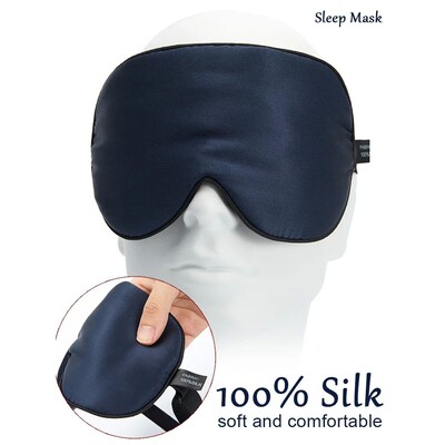 100% Natural Mulberry Silk Sleep Mask Soft and Comfortable E