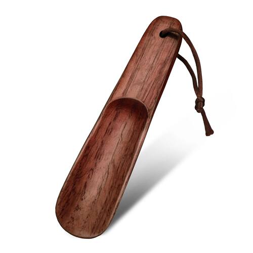 16CM Solid wood Shoe horn Portable travel shoe spoon for sho