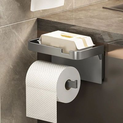Bathroom Roll-Free Punch-Free Storage Rack for Toilet Paper