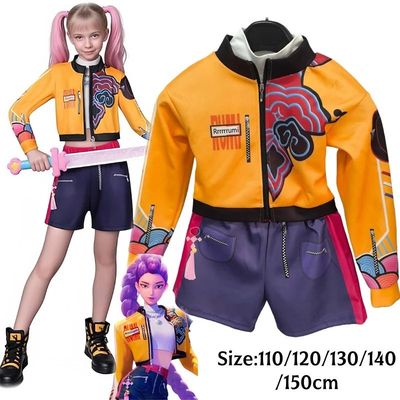 K-Pop Rumi Zoey Mira Demon Hunters Cosplay Costume for Girl