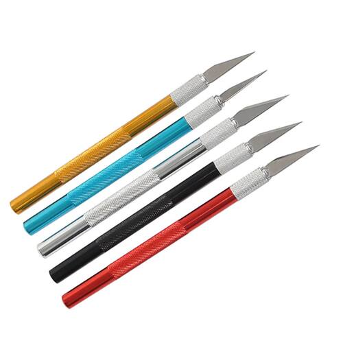 Metal Carving Scalpel Knife Tools Kit Anti-Slip Blades Engra