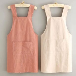 Aprons Kitchen Breathable Wear Adul Cooking Resistant Cotton