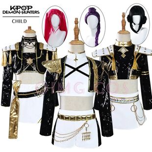 110-150 K-POP Demon Hunters Rumi Cosplay Costume Mira Zoe C