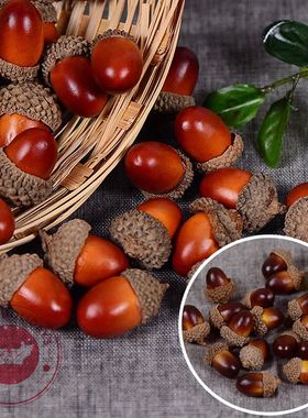 20/50pcs Foam Pine Cones Mini Artificial Fake Foam Fruit And