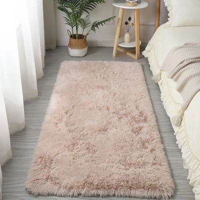 New Non Slip Imitation Wool Bedside Rugs Non Slip Floor Prot