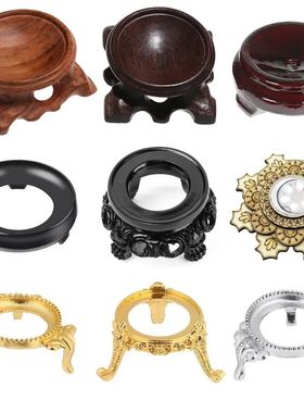 Sphere Support Retro Crystal Ball Stand Branch Base Miniatur