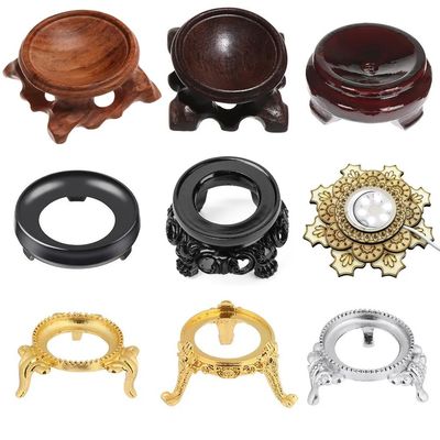 Sphere Support Retro Crystal Ball Stand Branch Base Miniatur