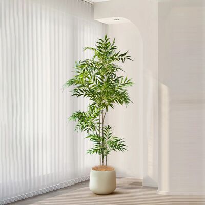 78-140cm Large Artificial Tree Real Touch Palm Tree Plastic