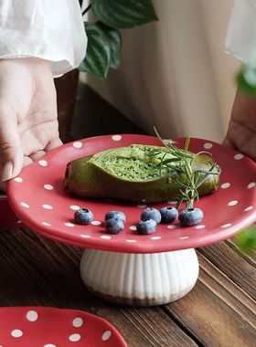 Cute Red Mushroom Ceramic Tableware Coffee Cup Afternoon Tea