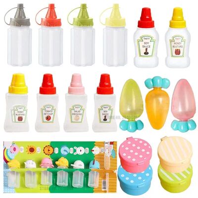 Style 1-7 PCS Mini Ketchup Bottle Mini Condiment Dispenser H