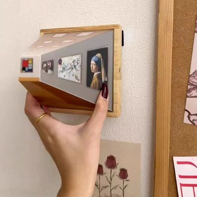 New Funny Toys Gifts Led 3d Naked Eye Vision Wooden Wall Lam
