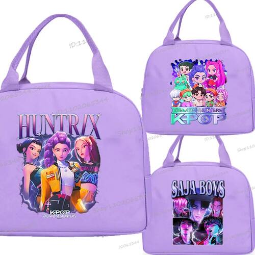 Insulated Lunch Bag Anime Cartoon Anime Bento Pack Aluminum