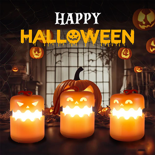 Halloween Pumpkin Lamp Foldable Portable Night Light Party A
