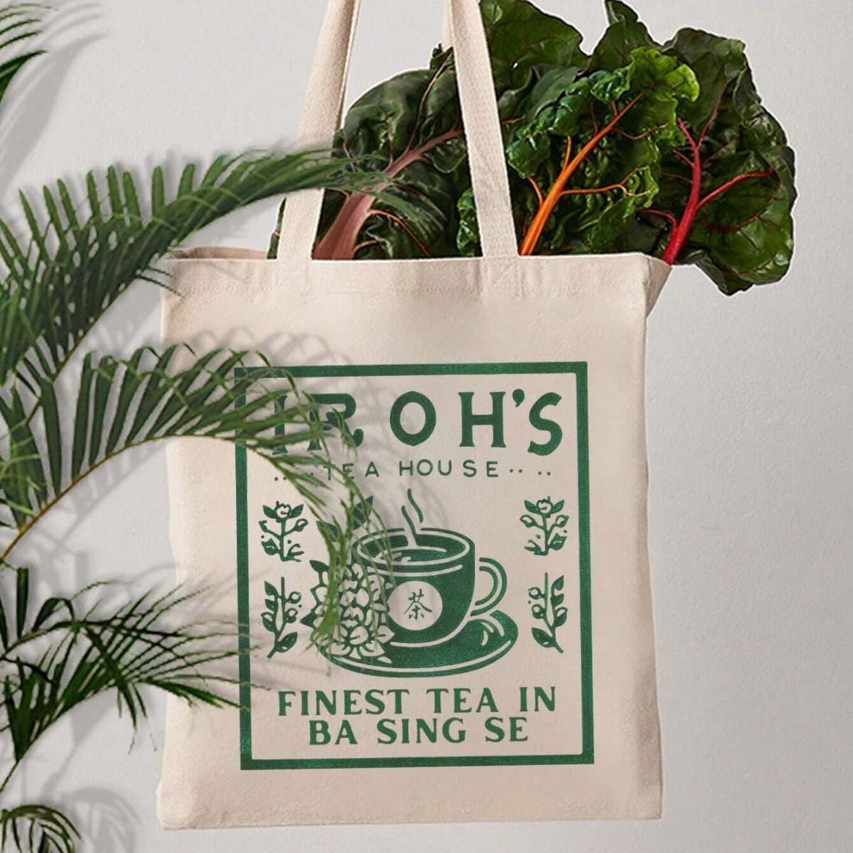 Single-sided Printed Canvas Bag Lightweight Shopping Bag Tha