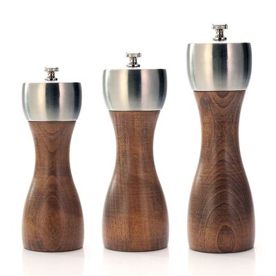 Leeseph Premium Beech Pepper Mill, Salt and Pepper Grinder -