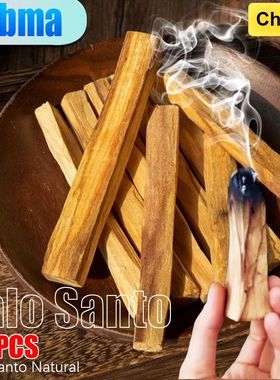 5Pcs /1pc Palo Santo Natural Incense Sticks Wooden Smudging
