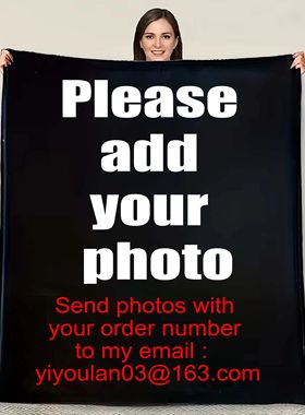 Personalized Photo Blanket Dropshipping Warm Customized Thro