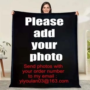 Personalized Photo Blanket Dropshipping Warm Customized Thro