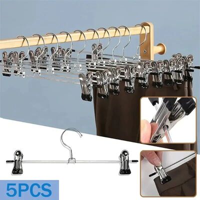 5pcs Metal Pants Racks Wind Proof Multi-purpose Skirt Racks