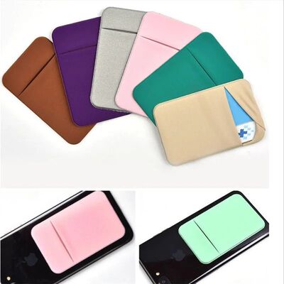 1PCElastic Cell Phone Card Holder Mobile Phone Wallet Case C