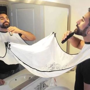 Care Apron Shaved Face Bib Cape Catcher Beard Shaving Male