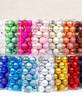 24/36Pcs/Box Christmas Ball Decoration Xmas Tree Pendent Orn