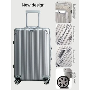 100% Aluminum Suitcase Metal Hard Travel Case Carry-on Lugga