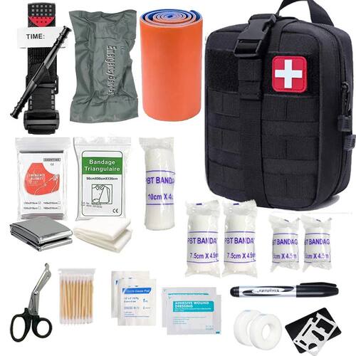 70pcs IFAK First Aid Kit with Tourniquet, EMT IFAK Kit, Emer