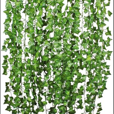 12 Pack 84 Feet Fake Ivy Leaves Artificial Garland Greenery