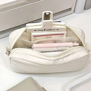 Pen Bag Zipper Simplicity Large Color Design Capacity Solid