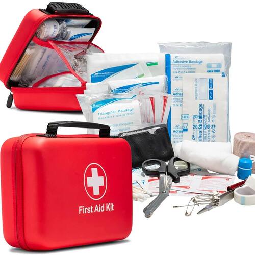 38pcs essential first aid kit for home, camping and hiking,