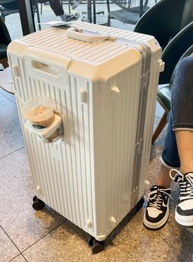 Large Capacity Travel Luggage Aluminum frame Suitcase pull r
