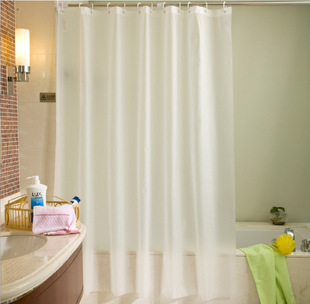 PEVA transparent magnetic shower curtain environmentally