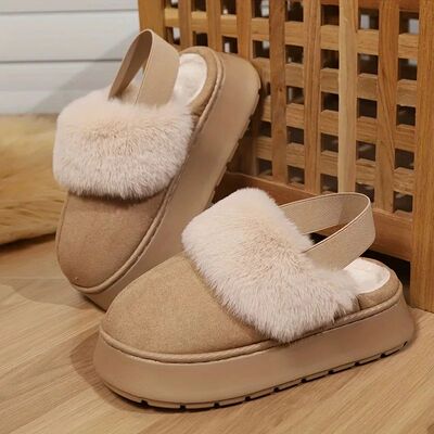 Women's Winter Warm Slippers Style Thick Sole Fleece Lined W