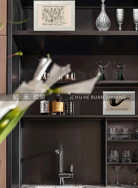 样板间水吧酒柜软装饰品摆件