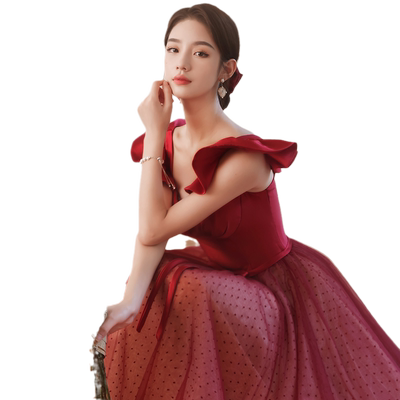 夏季答谢宴显瘦订婚敬酒服新娘