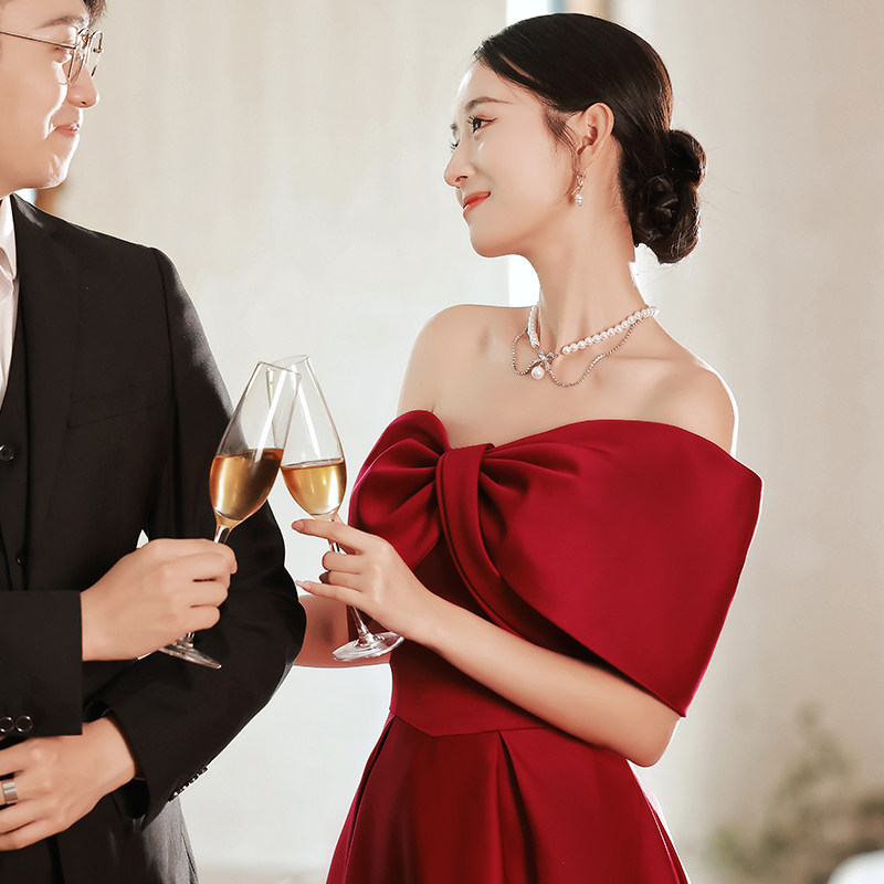 敬酒服新娘高级感大气