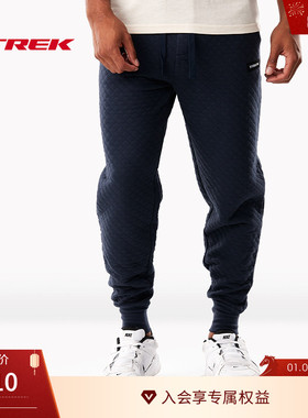 TREK崔克男女同款绗缝设计柔软宽松透气慢跑运动裤休闲裤卫裤