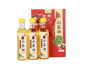 3瓶礼盒装 贵州特产清莎山茶油500ml