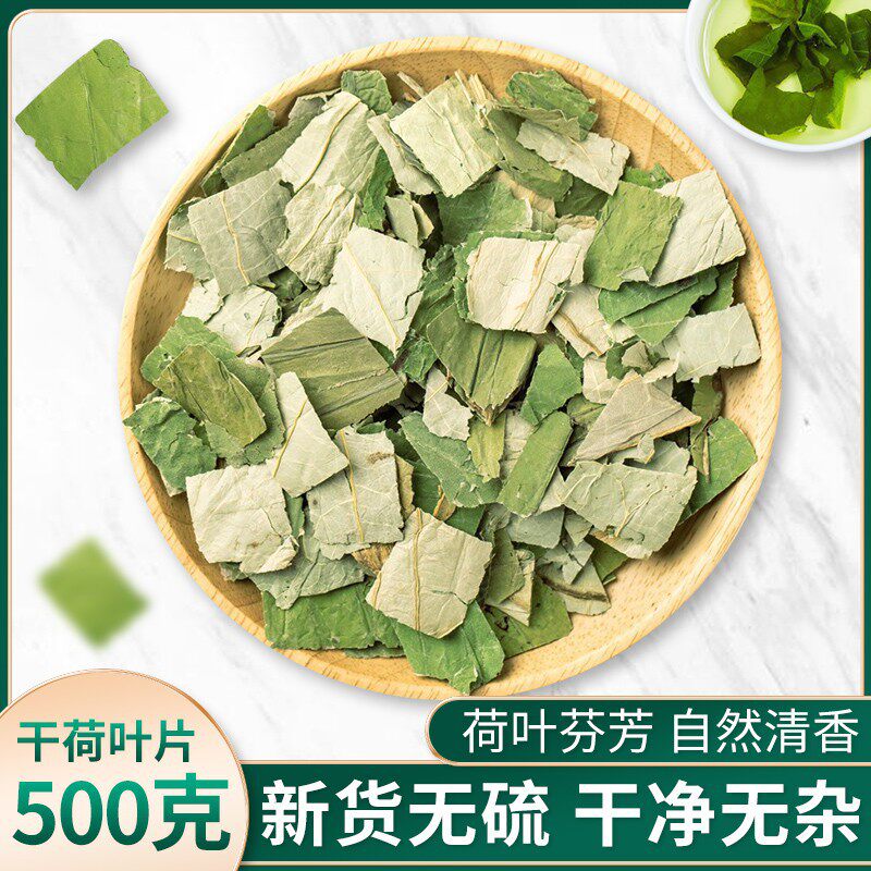 新鲜荷叶片500g干荷叶片茶材